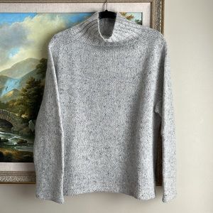 Hand Knit Wool and Silk Kid Mohair Sweater Size L